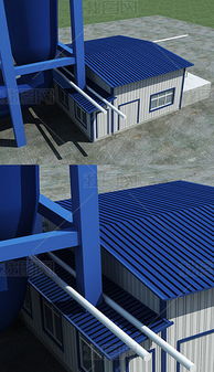 设备间3D效果图模型机械工厂零件通风管道设计模型下载